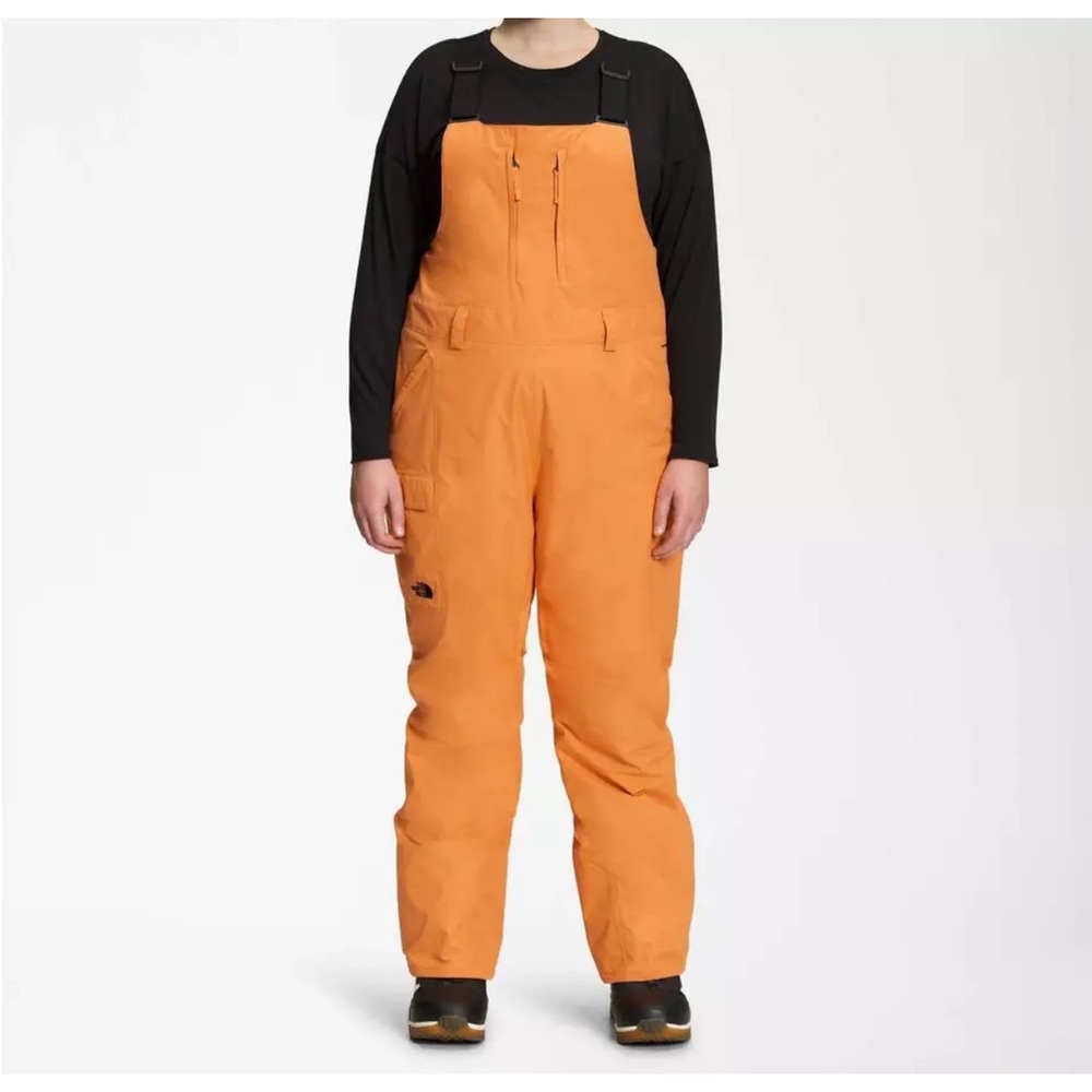 THE NORTH FACE Freedom Bib Pants Topaz Orange Women Plus sz 2X Short NEW NWT
